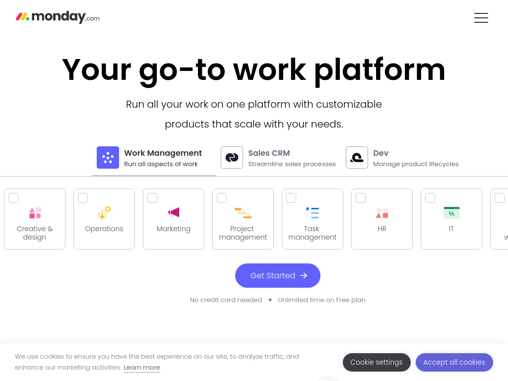 Monday.com PM tool - Worklenz