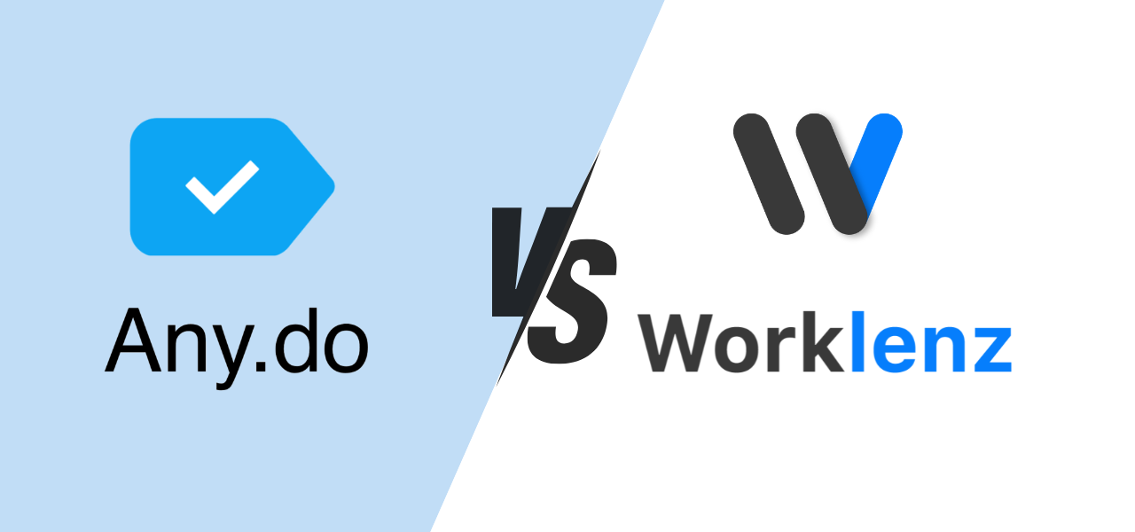 anydo vs worklenz, alternative for anydo project managemet tool, task management, resource management, productivity