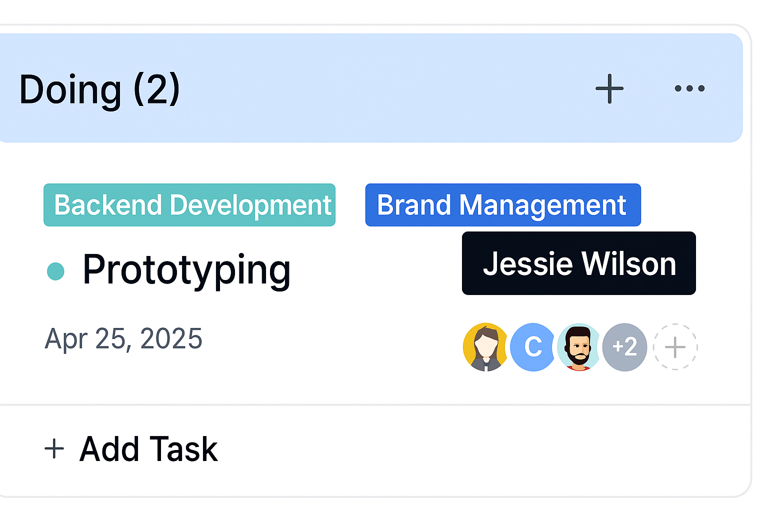 Task Progress and Status Tracking Interface